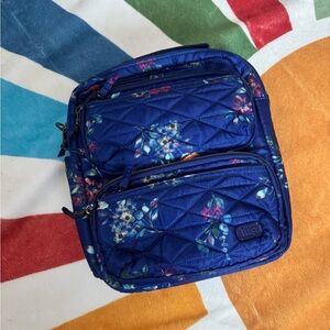 Lug Compass Blue Floral NWOT
